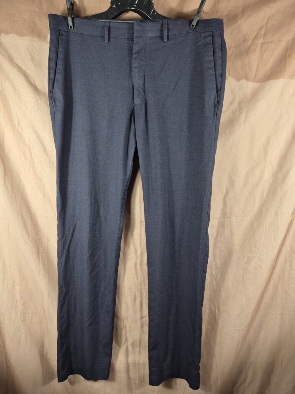 REACTION Kenneth Cole Blue Straight Office Dress Pants Size 36x34